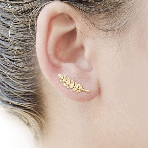 Boucles d’Oreilles B115 - Feuille
