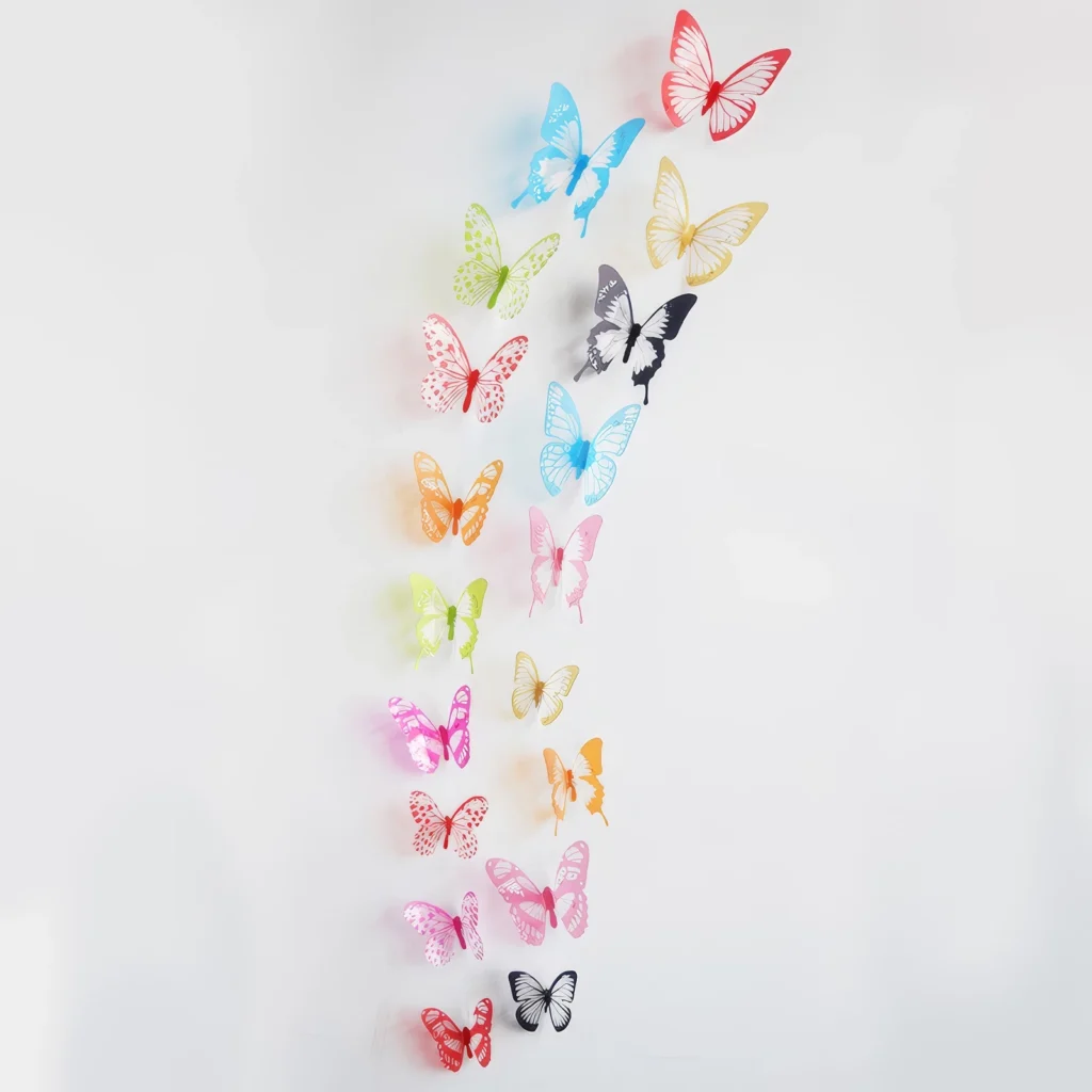 3D Creux Papillon - Lot de 18 Pièces - M016