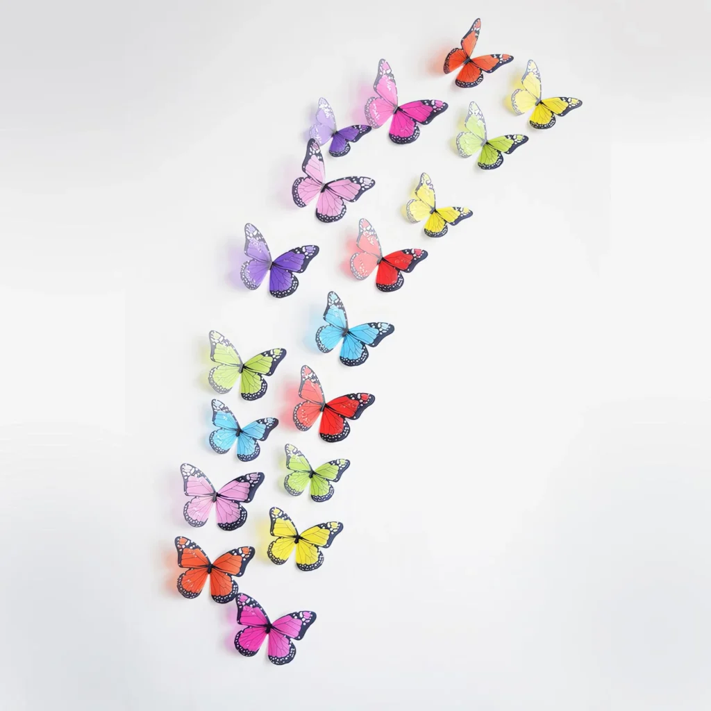 3D Creux Papillon - Lot de 18 Pièces - M016 – Image 2