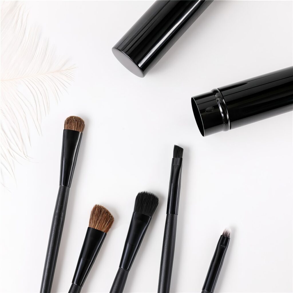 Pinceaux de Maquillage 5 Pcs - Compact et Élégant – Image 4