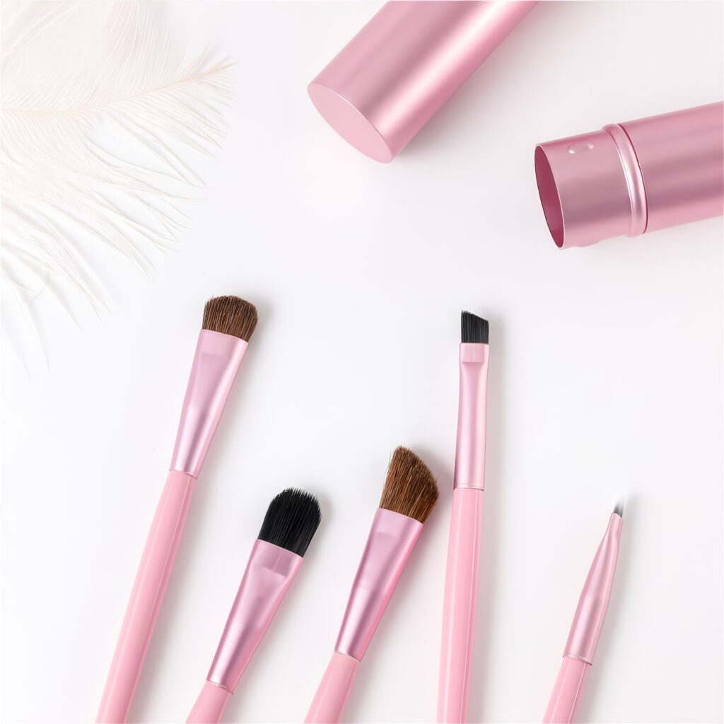 Pinceaux de Maquillage 5 Pcs - Compact et Élégant – Image 2