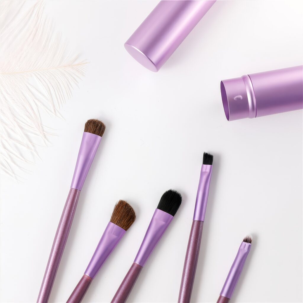Pinceaux de Maquillage 5 Pcs - Compact et Élégant – Image 3