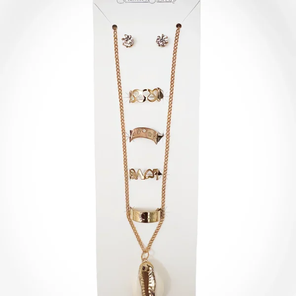 Ensemble Bijoux Femme - Pendentif Coquillage