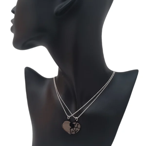 Collier Duo Cœur Divisé LOVE ❤️