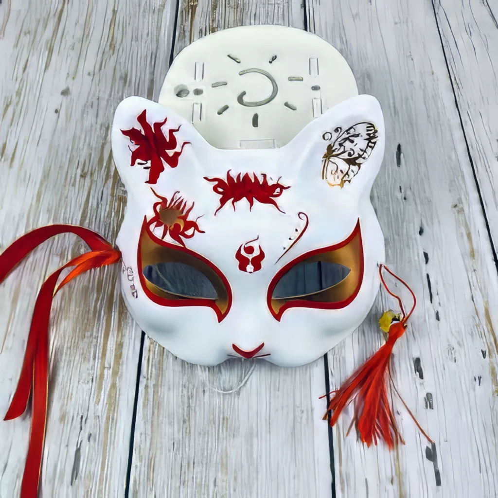 Masque Japonais - Style Kitsune Traditionnel 🎭 – Image 3