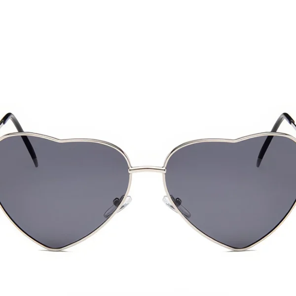 Lunettes de Soleil Femme - Design Cœur Rétro