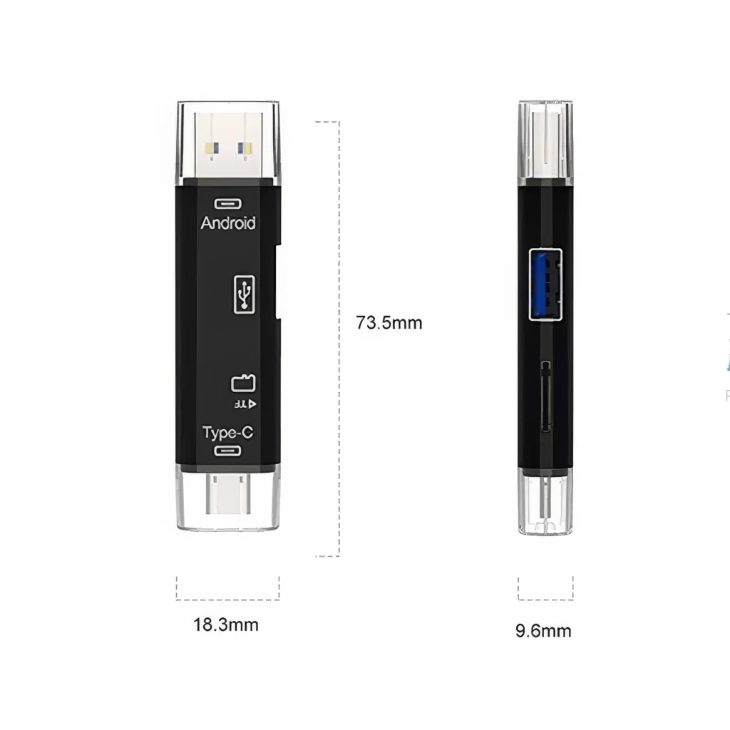 Adaptateur 5en1 Lecteur de Cartes – Image 5