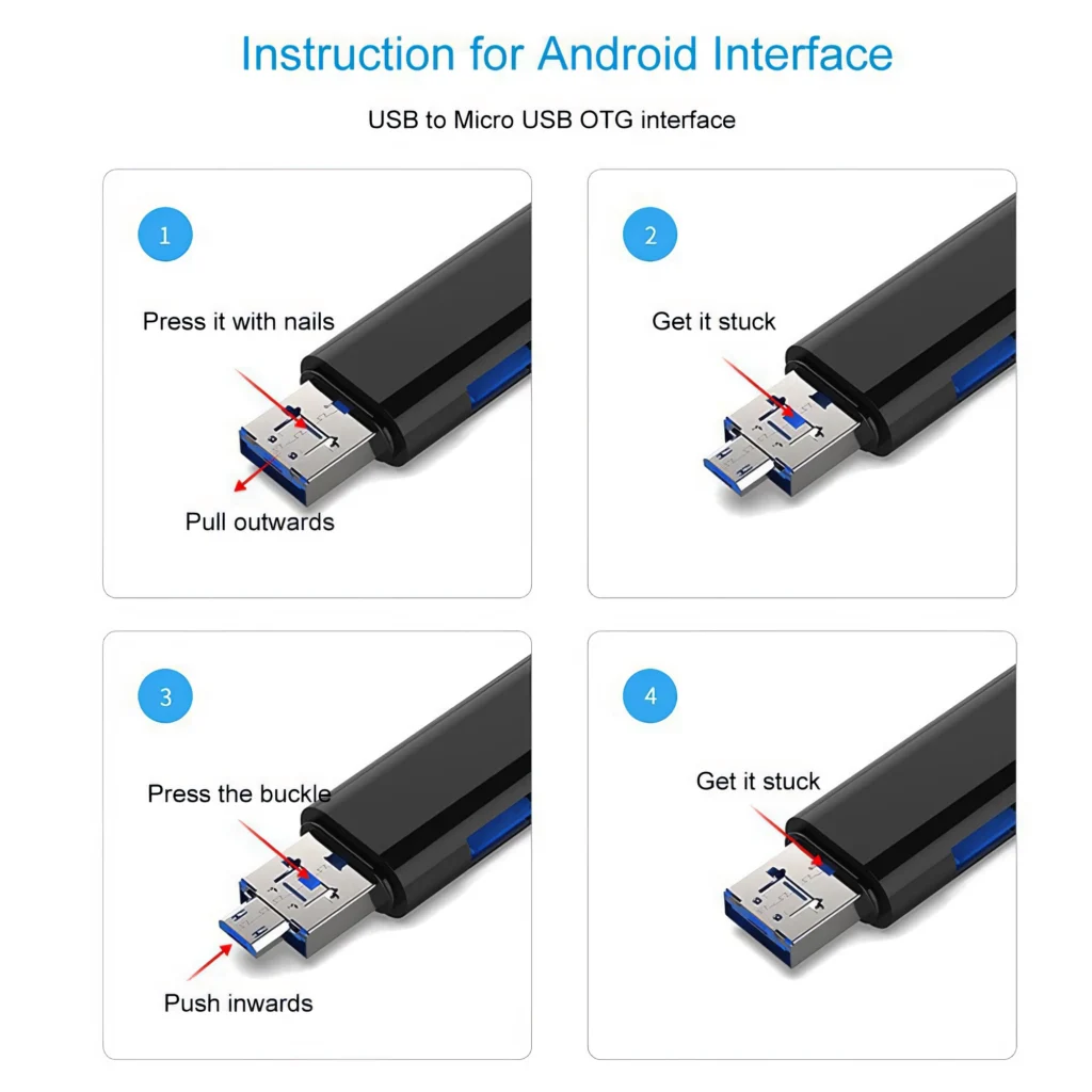 Adaptateur 5en1 Lecteur de Cartes – Image 4
