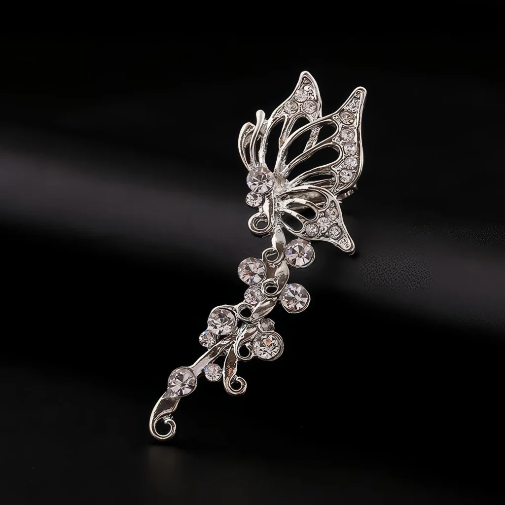 Boucle d'Oreille Papillon Élégant ✨ – Image 3
