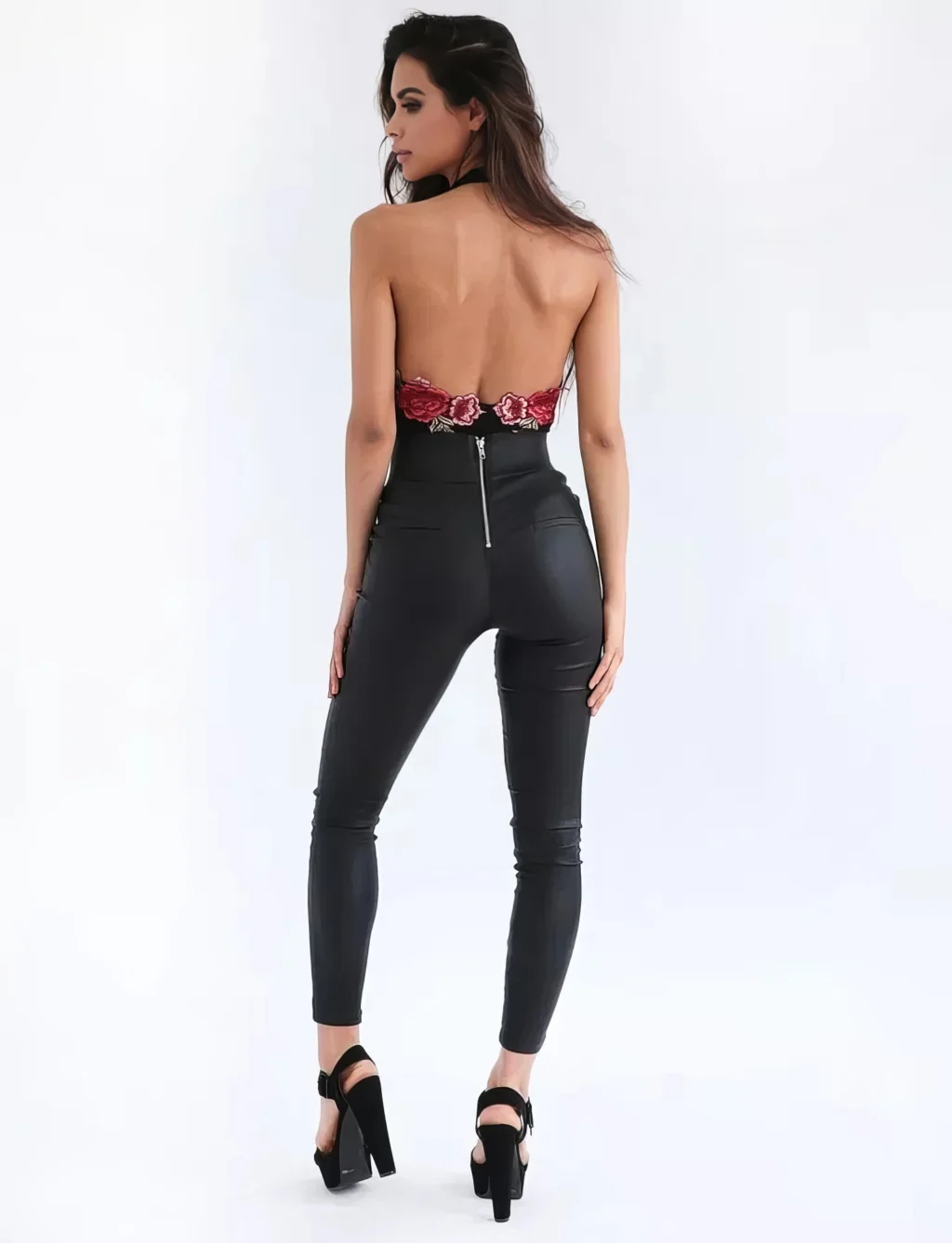 Body Femme - Élégance Florale Dos Nu ✨ – Image 2