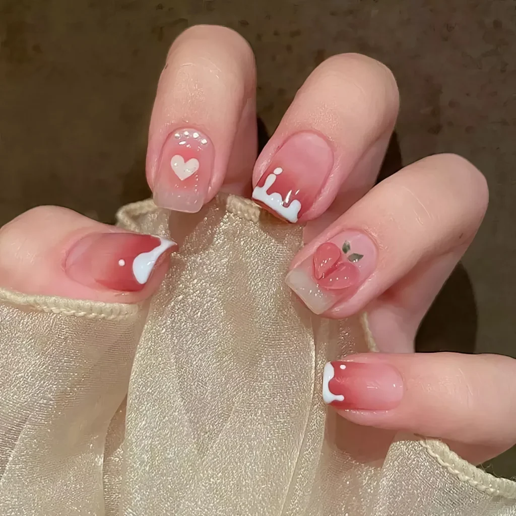 Faux Ongles - Look Doux et Fruité 💅