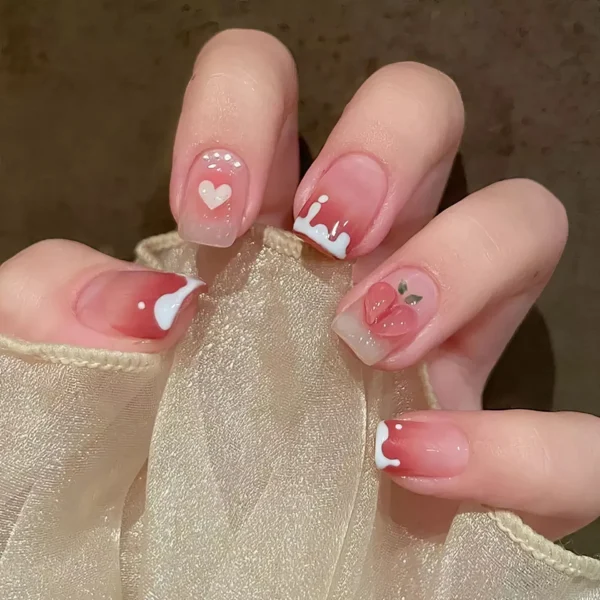 Faux Ongles - Look Doux et Fruité 💅