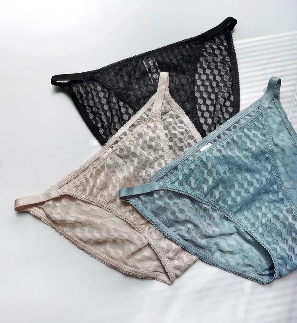 Culotte Dentelle Géométrique 🖤 – Image 3